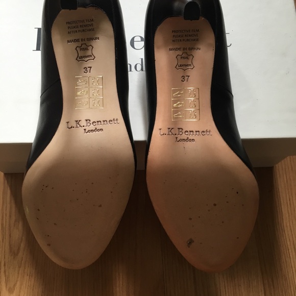 L.K. Bennett Sabira black leather pump - Picture 4 of 5